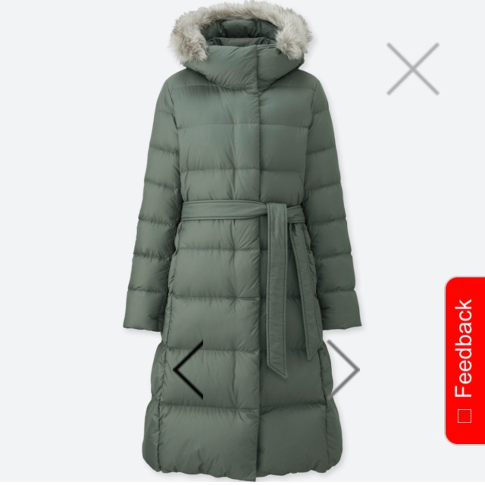 Uniqlo lightweight down hooded jacket